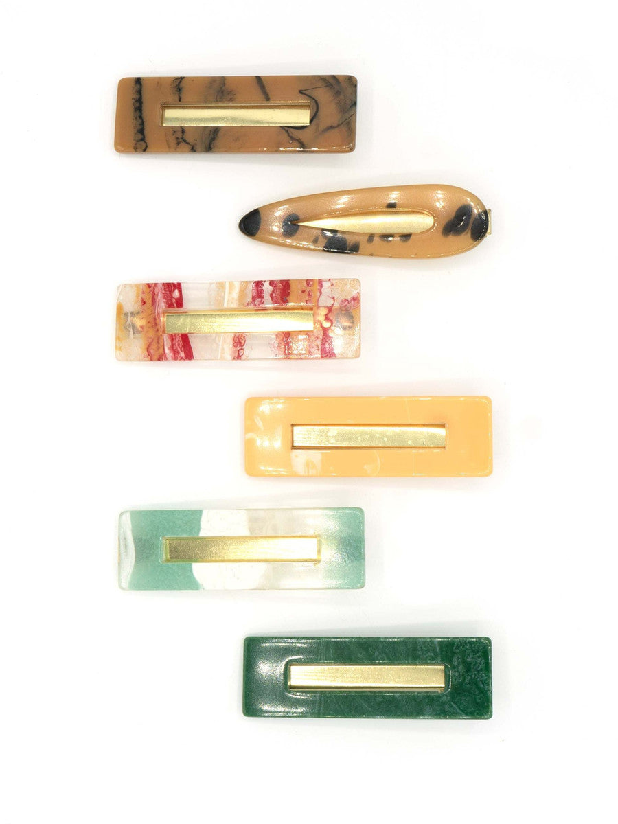 Resin Hair Clips