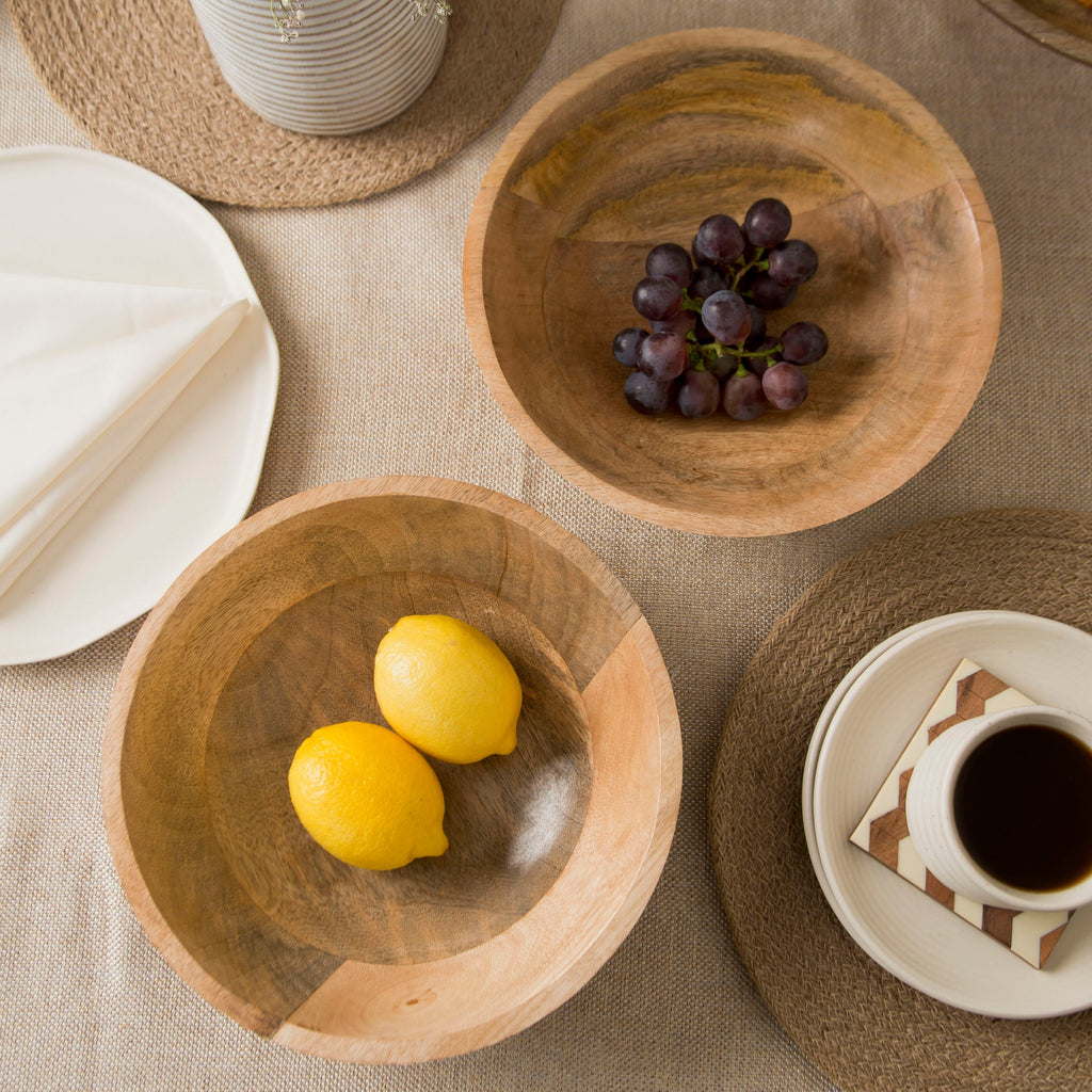 Woodform Stackable Bowls - Natural