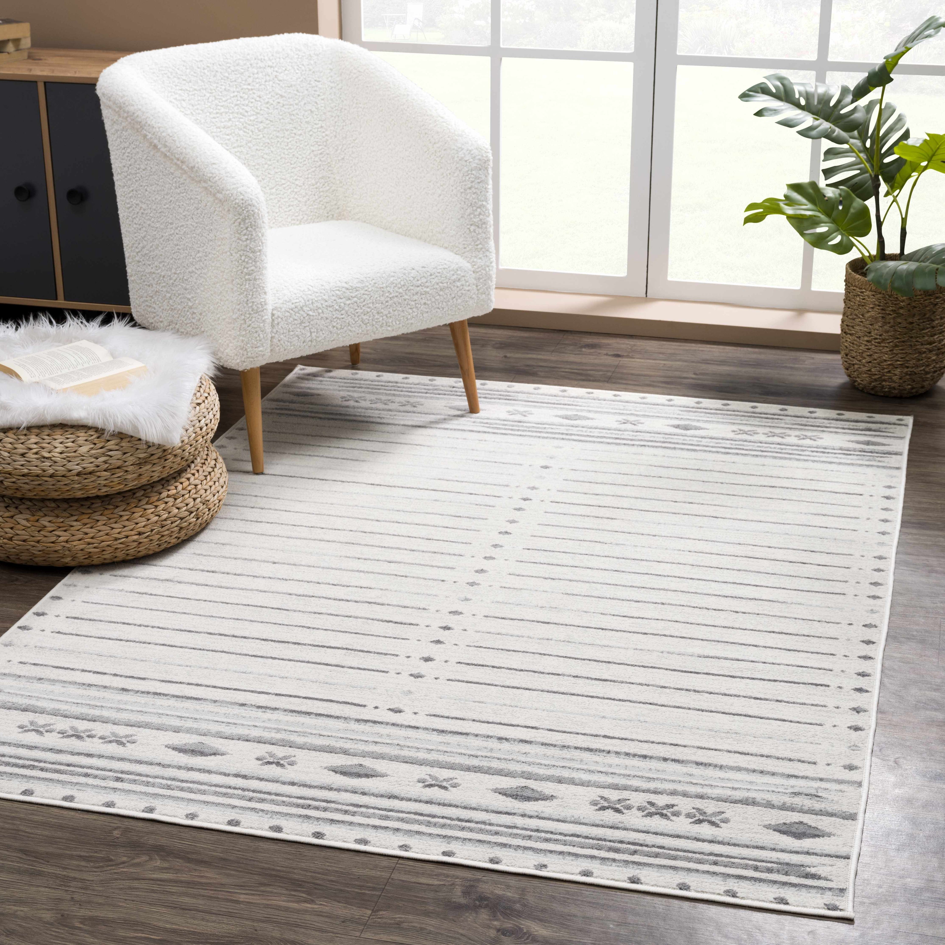 Tigri Aztec Ivory & Gray 2325 Area Rug - Clearance