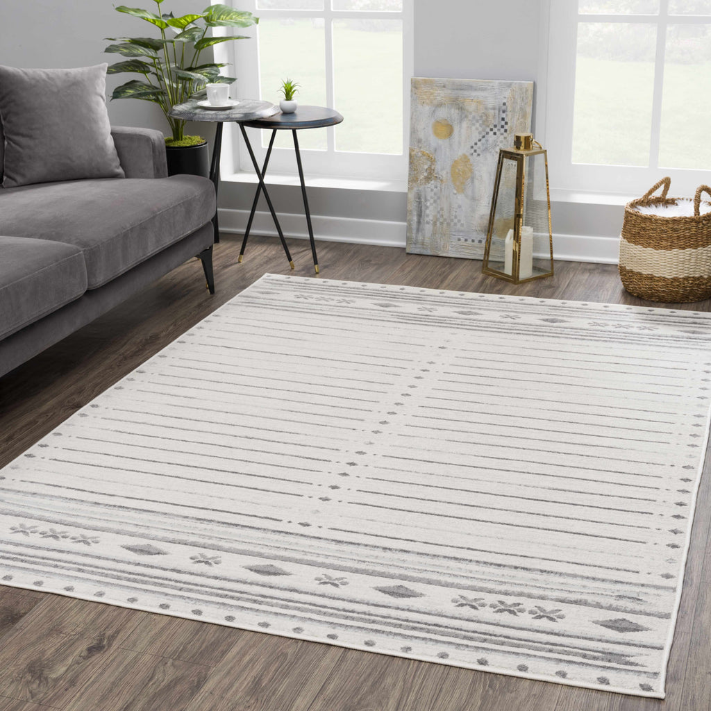 Tigri Aztec Ivory & Gray 2325 Area Rug - Clearance