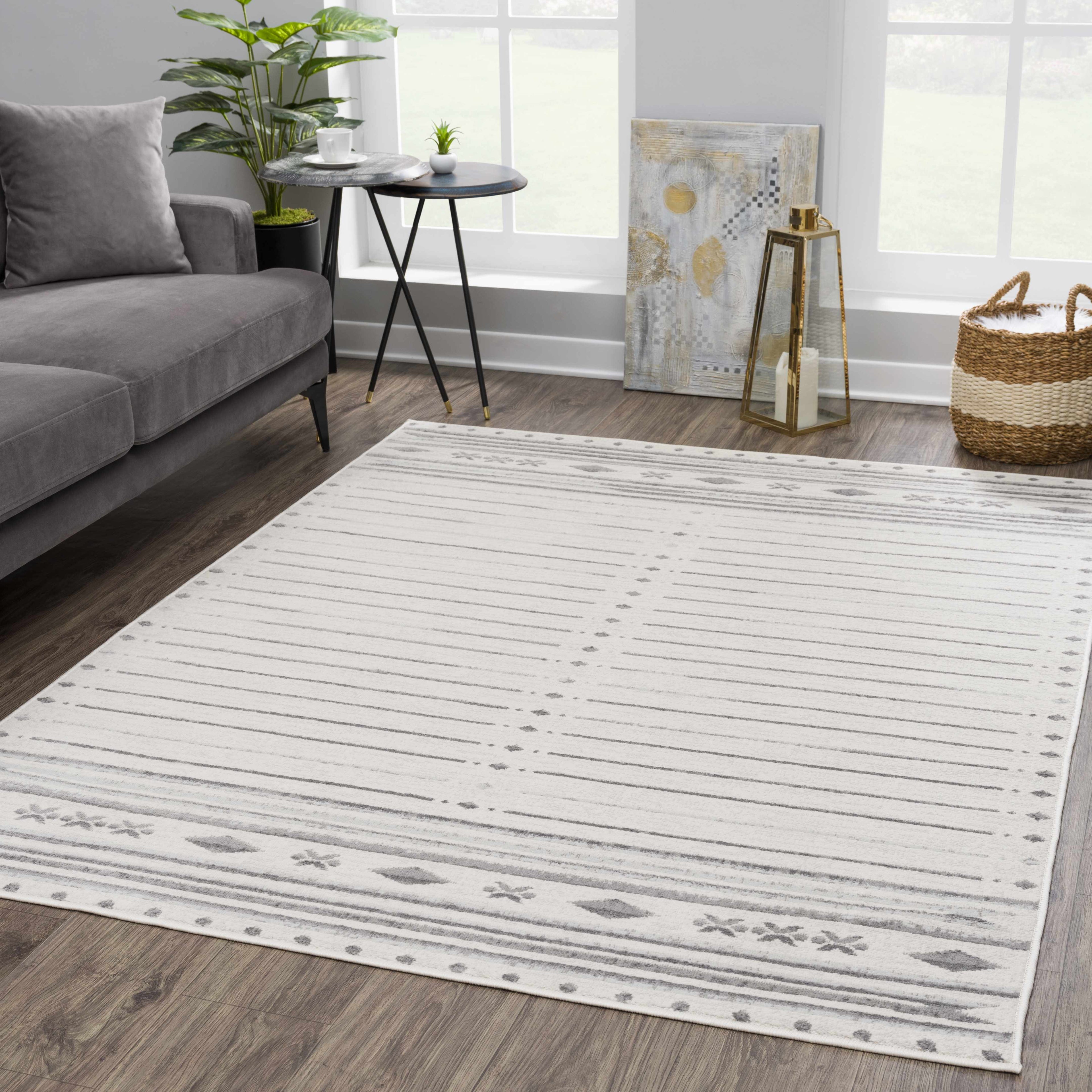 Tigri Aztec Ivory & Gray 2325 Area Rug - Clearance