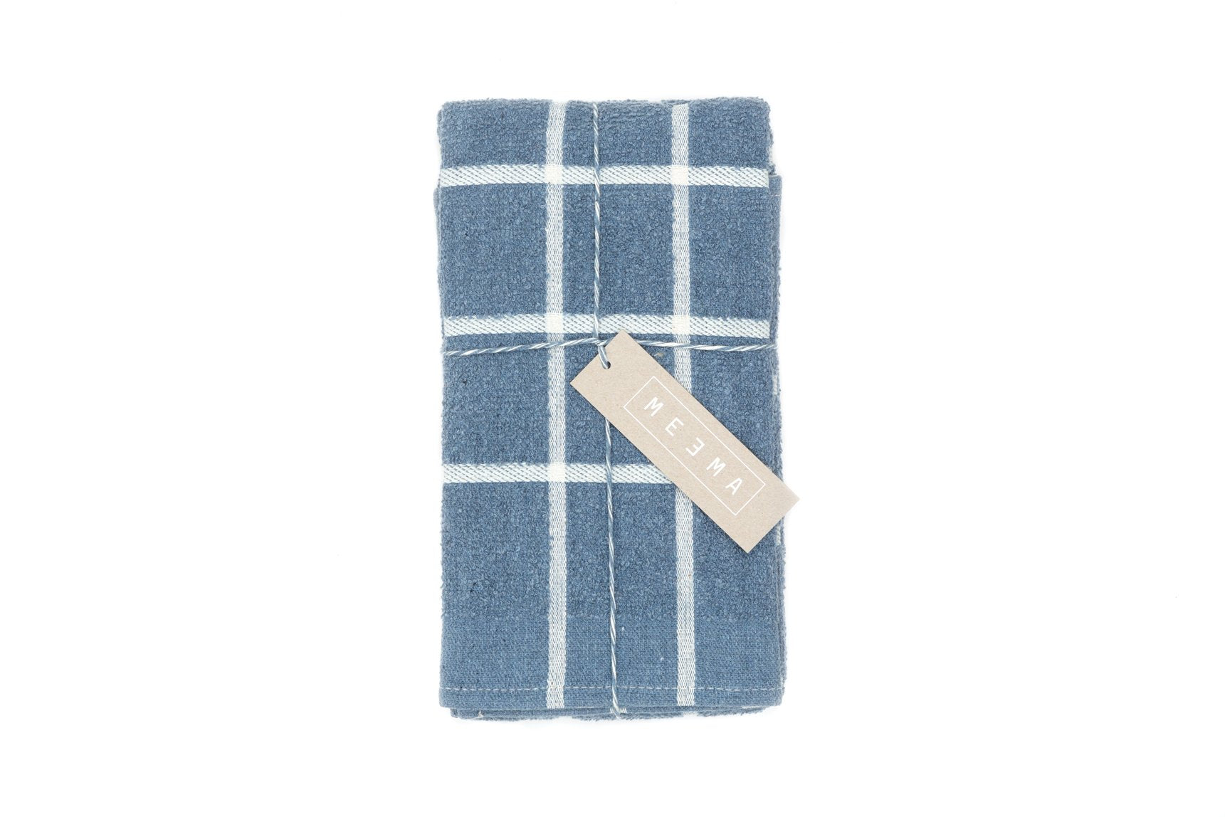 Kitchen Towels, Set of 4 and Set of 2 - Terry Denim Set