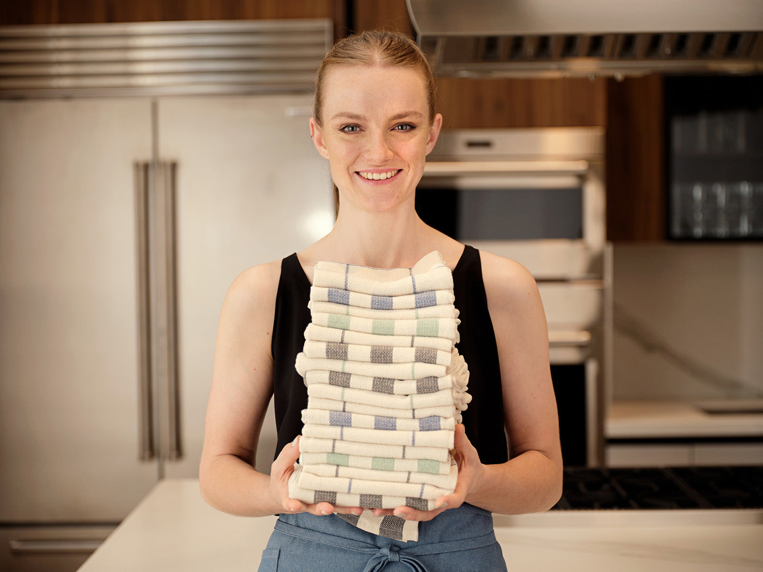 Cotton Kitchen Towels, Set of 4