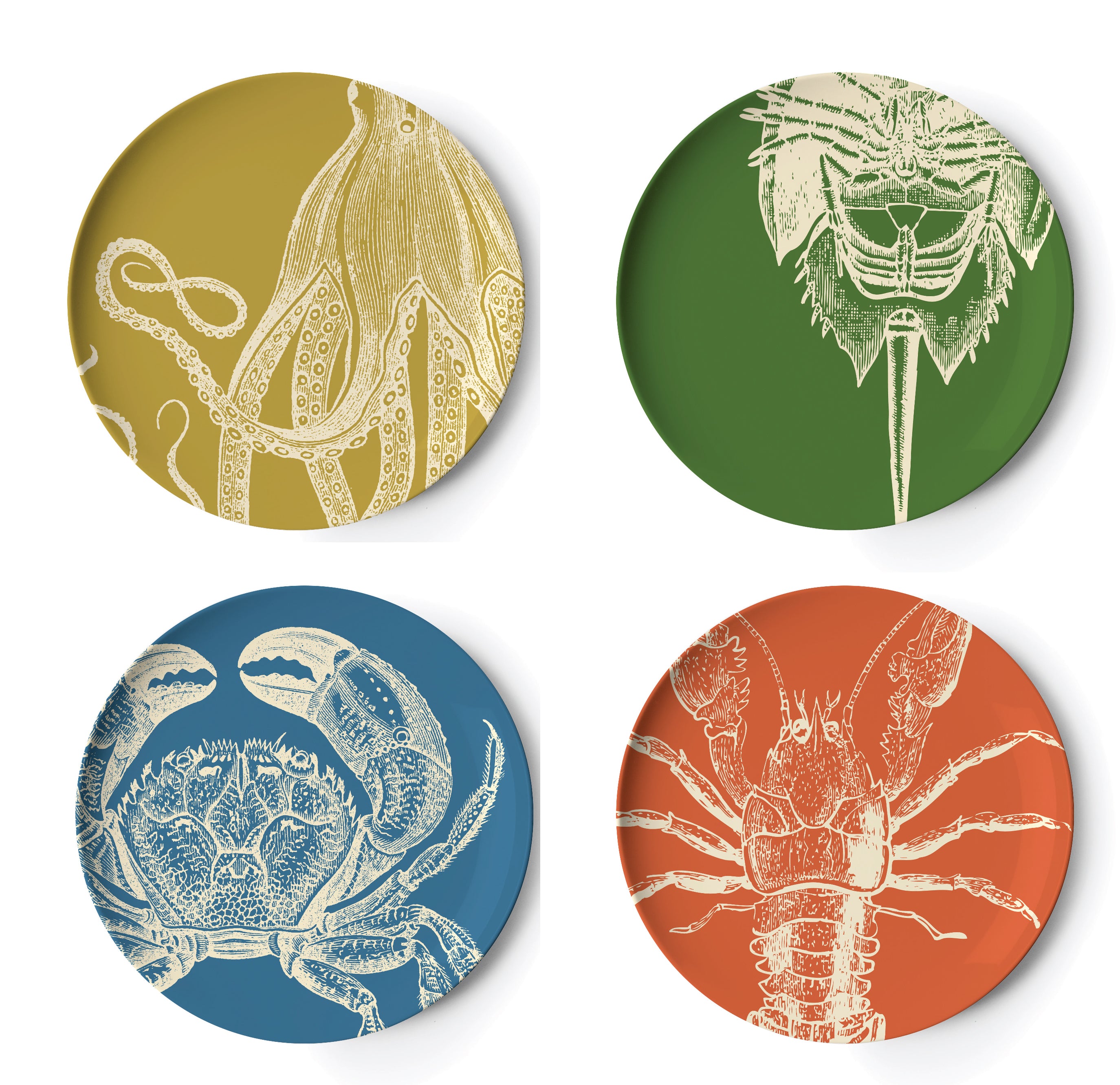 Sealife Dinner Plate S/4